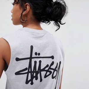 Stussy Tank with Logo in Relaxed Fit
